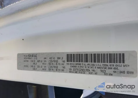 2017 Ram Promaster 2500 High Roof 136 Wb z USA, uszkodzony, nr VIN 3C6TRVCG7HE517654